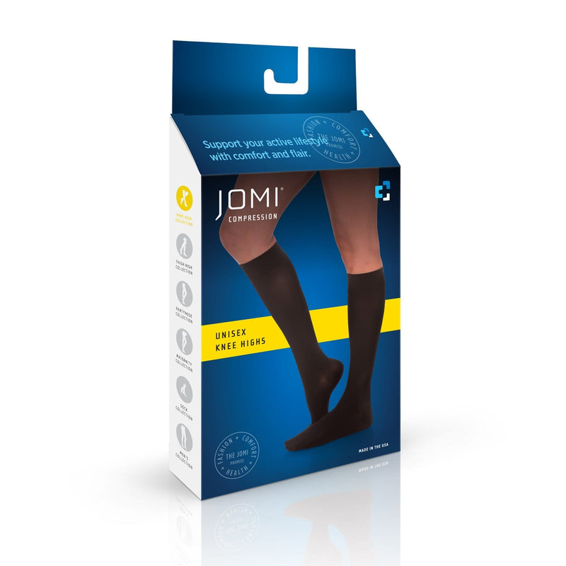 JOMI Knee High Compression Stockings, 20-30mmHg Sheer Open Toe 233