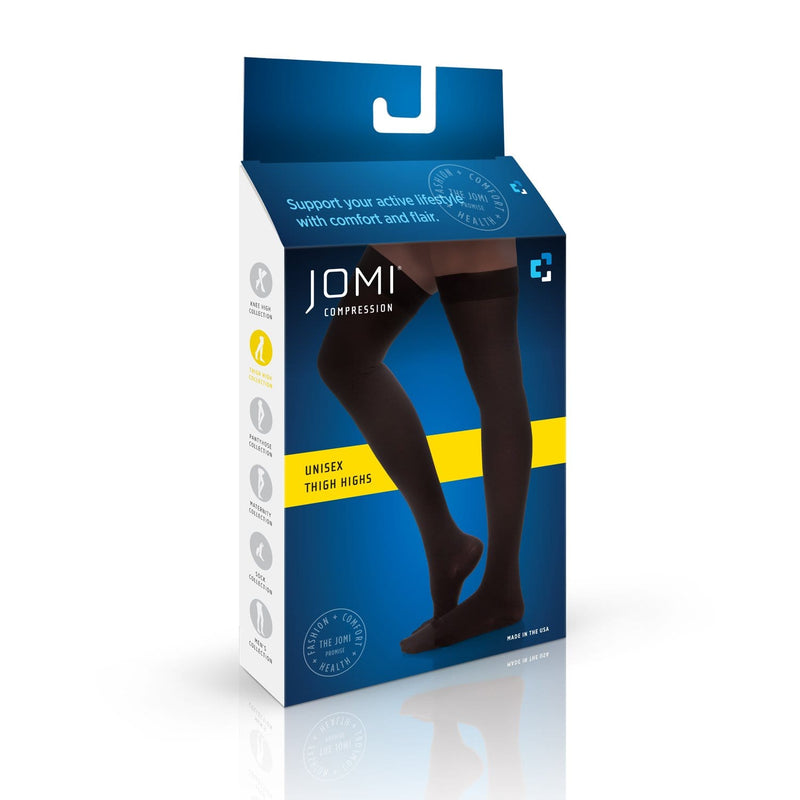 JOMI Thigh High Compression Stockings, 15-20mmHg Sheer Closed Toe 145