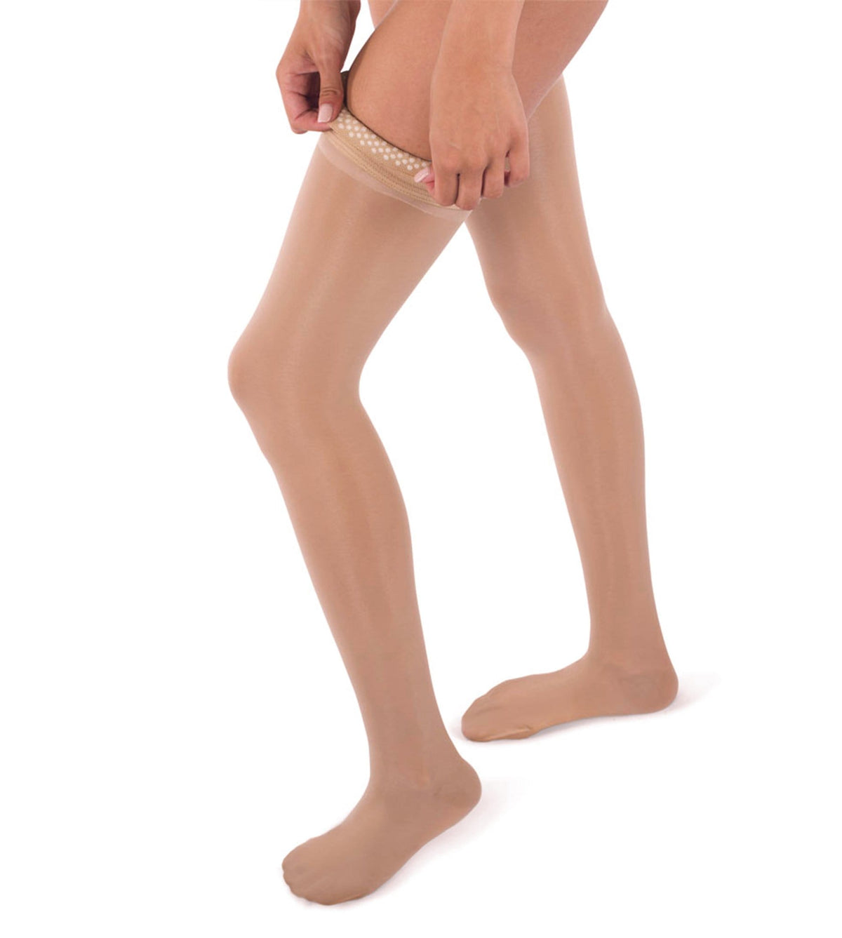 【激安通販 オンラインショップ】 JOMI Thigh High Compression Stockings, 20-30mmHg Sheer その他