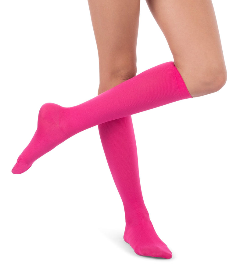 Womens Compression Socks, 15-20mmHg Microfiber 116