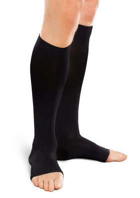 Therafirm EASE Opaque Unisex Compression Knee High Open Toe 15-20 mmHg