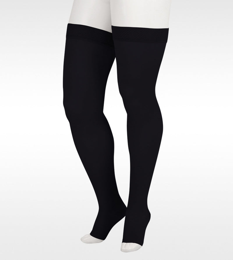 JUZO Soft 2001 Compression Thigh High 20-30 mmHg Silicone Top Open Toe