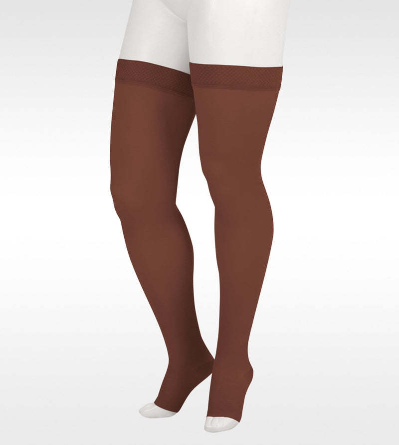 JUZO Soft 2001 Compression Thigh High 20-30 mmHg Silicone Top Open Toe