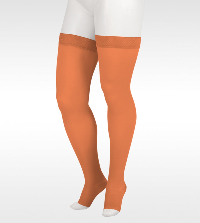 JUZO Soft 2000 Compression Thigh High 15-20 mmHg Silicone Top Open Toe
