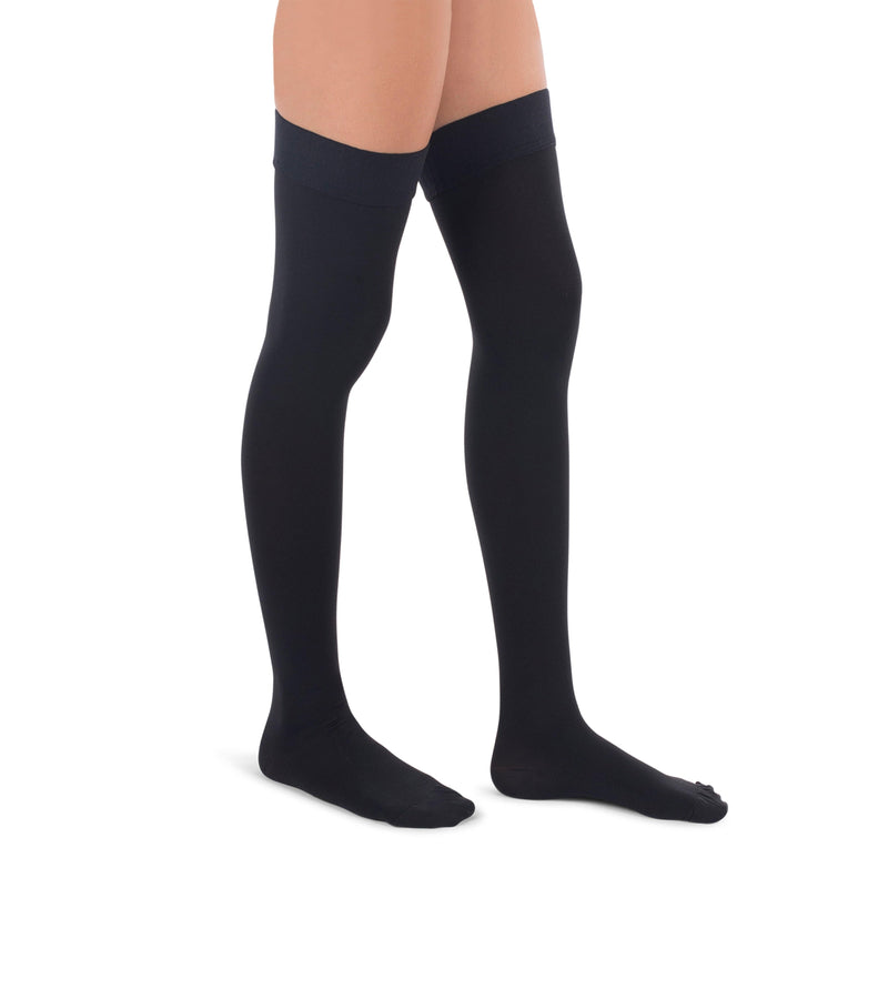Thigh High Compression Stockings, 30-40mmHg Premiere Surgical Weight Closed Toe - PETITE 365