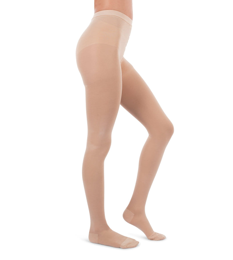 JOMI Womens Compression Pantyhose, 20-30mmHg Heather Gray Opaque Close