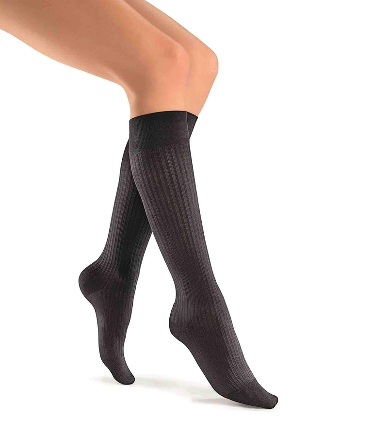 JOBST soSoft Ribbed Compression Knee High Socks 15-20 mmHg