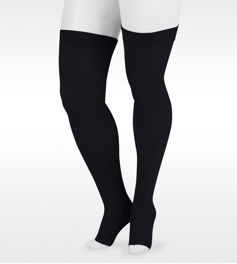 JUZO Dynamic 3512 Compression Thigh High 30-40 mmHg Silicone Top Band Max Open Toe