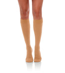 Knee High Compression Stockings, 15-20mmHg Opaque Closed Toe 130