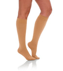 Knee High Compression Stockings, 15-20mmHg Opaque Closed Toe 130