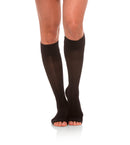 Knee High Compression Stockings, 15-20mmHg Sheer Open Toe 133