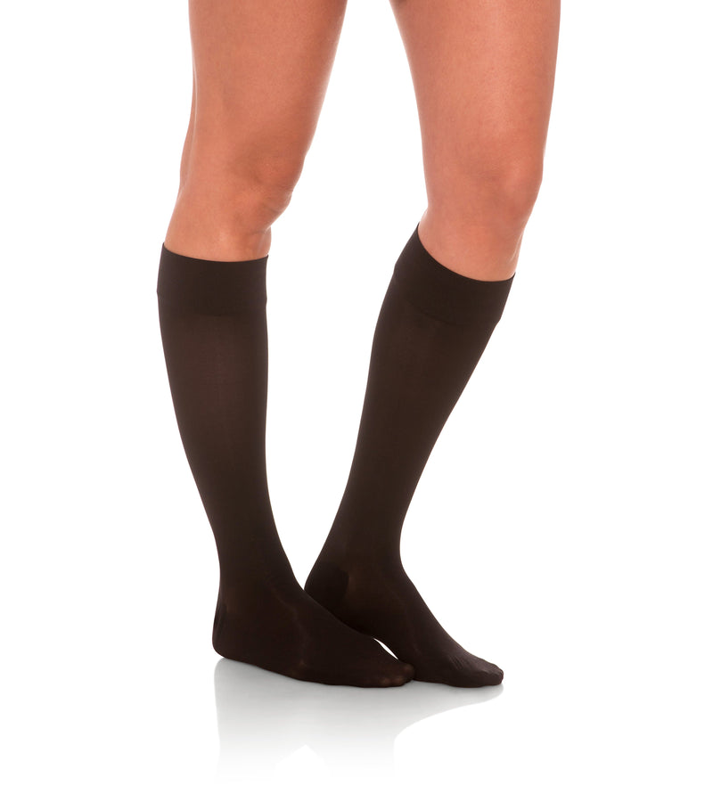 Knee High Compression Stockings, 15-20mmHg Sheer Closed Toe 132