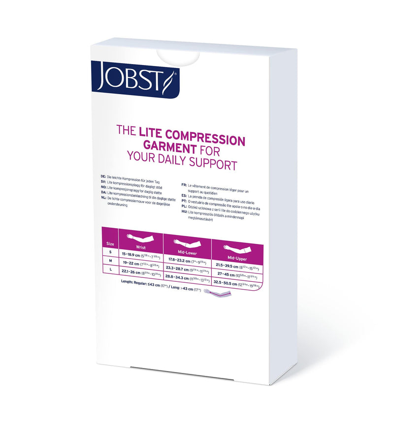 JOBST Bella Lite Compression Arm Sleeve 15-20 mmHg Silicone Band