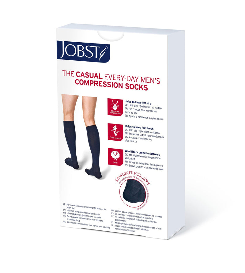 JOBST forMen Casual Compression Knee High Socks 15-20 mmHg
