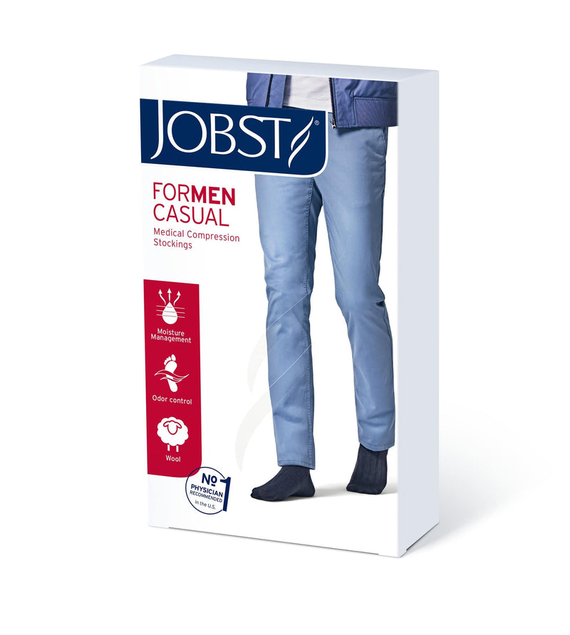 JOBST forMen Casual Compression Knee High Socks 15-20 mmHg