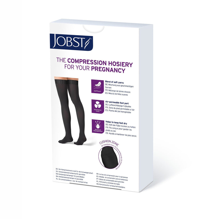 JOBST Maternity Opaque Compression Thigh High 15-20 mmHg Closed Toe