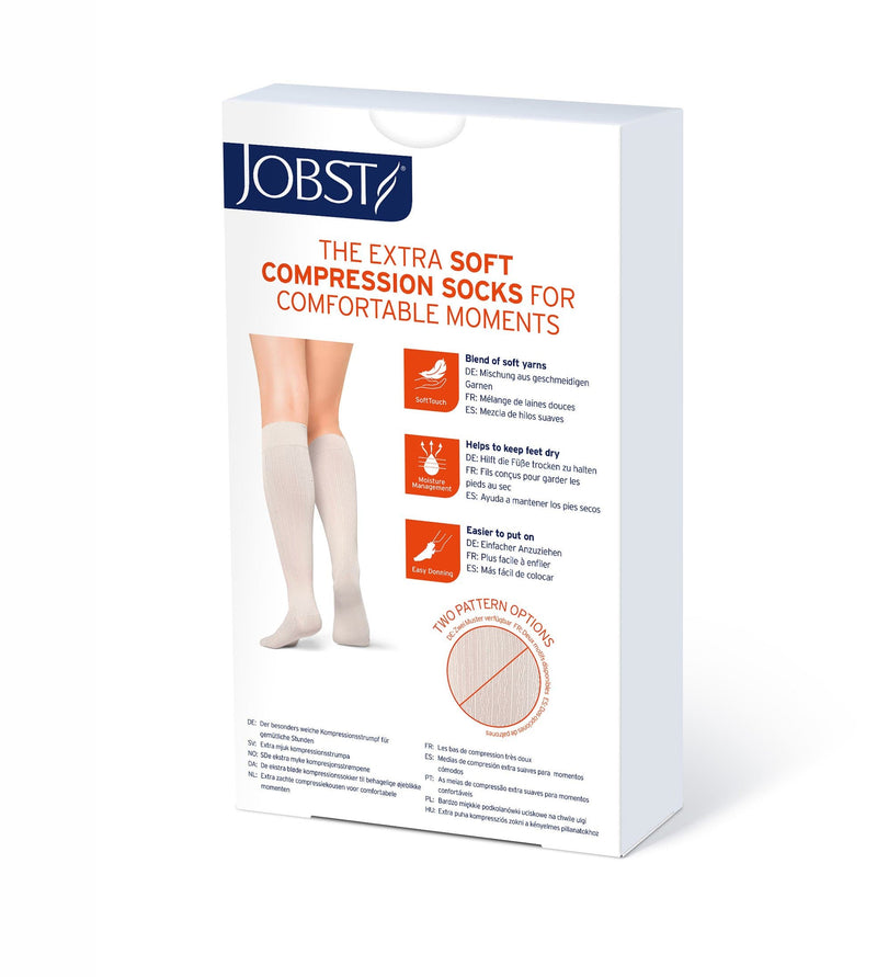 JOBST soSoft Ribbed Compression Knee High Socks 15-20 mmHg