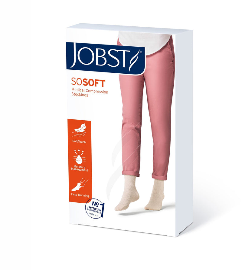 JOBST soSoft Ribbed Compression Knee High Socks 20-30 mmHg