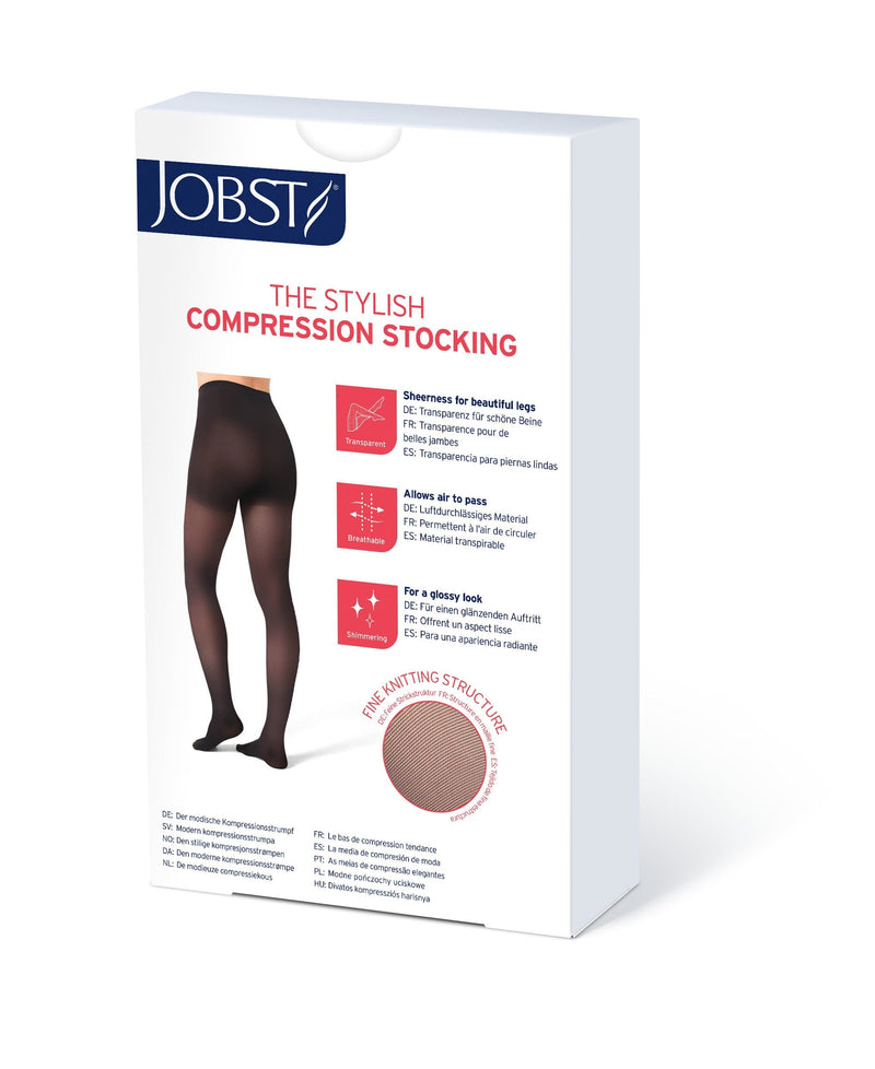 JOBST UltraSheer Womens Compression Thigh High 20-30 mmHg Silicone Dot Band Open Toe
