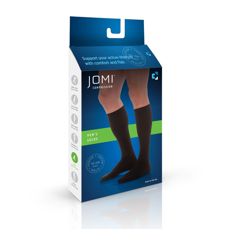 JOMI Mens Compression Socks, 20-30mmHg Microfiber 202
