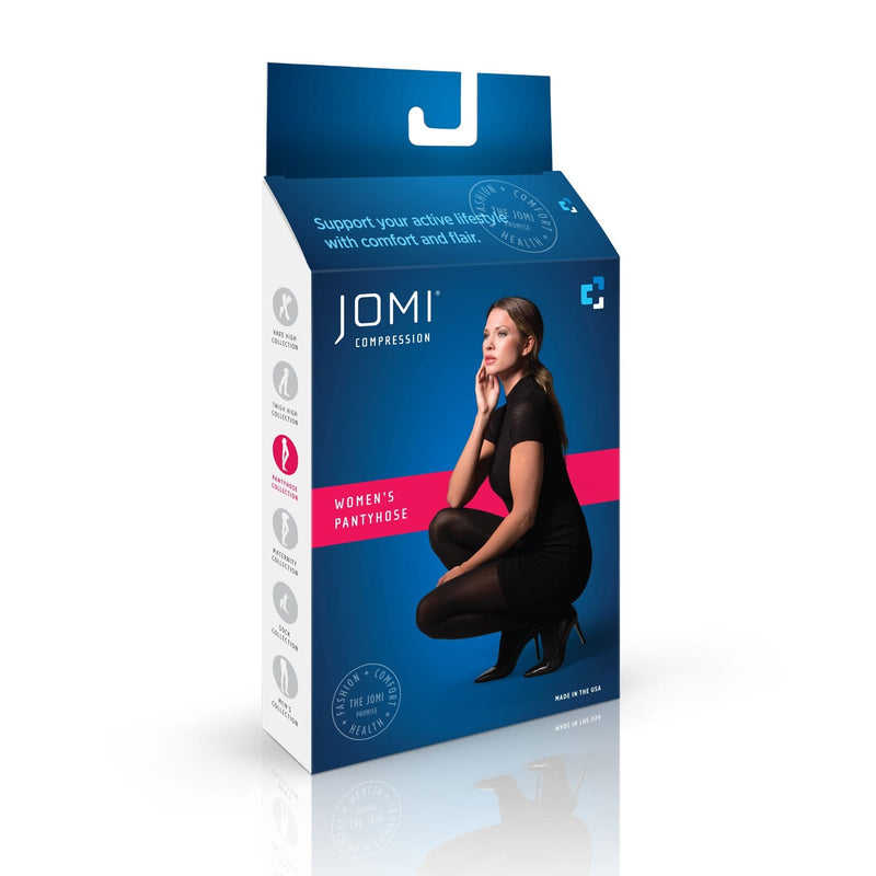 JOMI Womens Compression Pantyhose, 20-30mmHg Sheer Open Toe 245