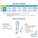 JOMI Knee High Compression Stockings, 15-20mmHg Opaque Closed Toe 130