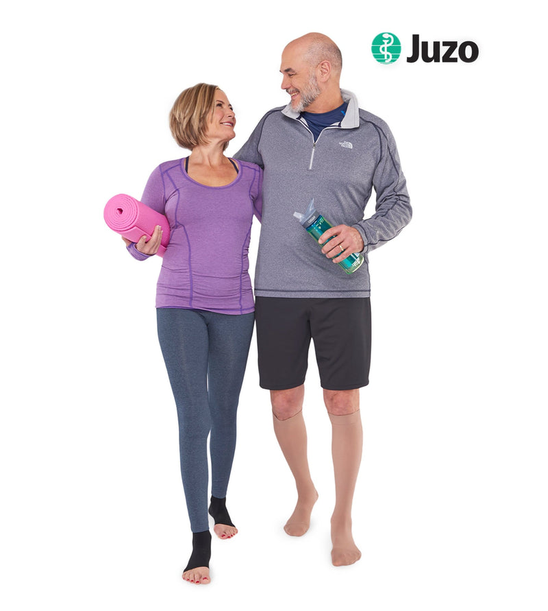JUZO Dynamic 3512 Compression Knee High 30-40 mmHg Silicone Top Band 5cm Open Toe