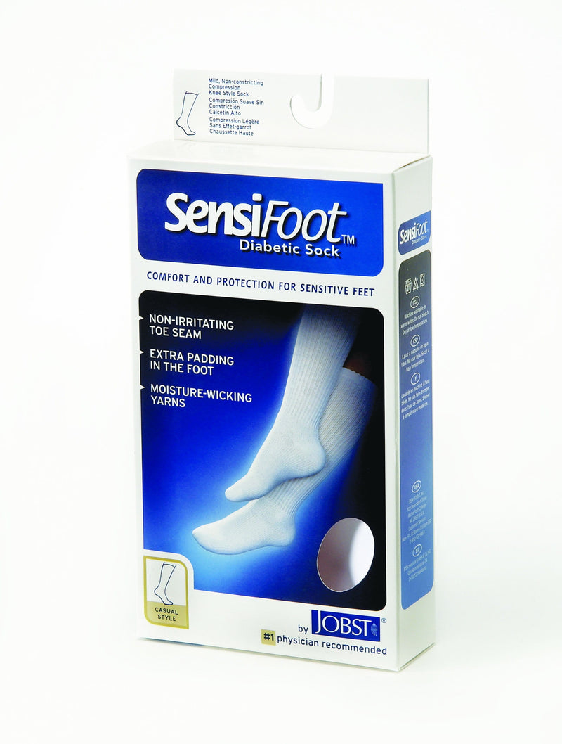 JOBST SensiFoot Diabetic Compression Knee High Socks 8-15 mmHg Closed Toe