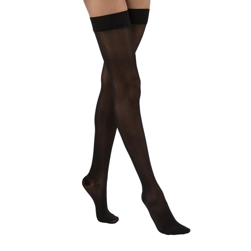JOBST UltraSheer Womens Compression Thigh High 20-30 mmHg Silicone Dot Band Closed Toe