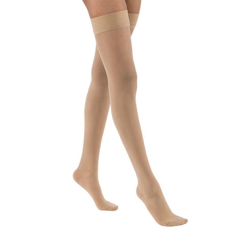 JOBST UltraSheer Womens Compression Thigh High 30-40 mmHg Silicone Dot Band Closed Toe