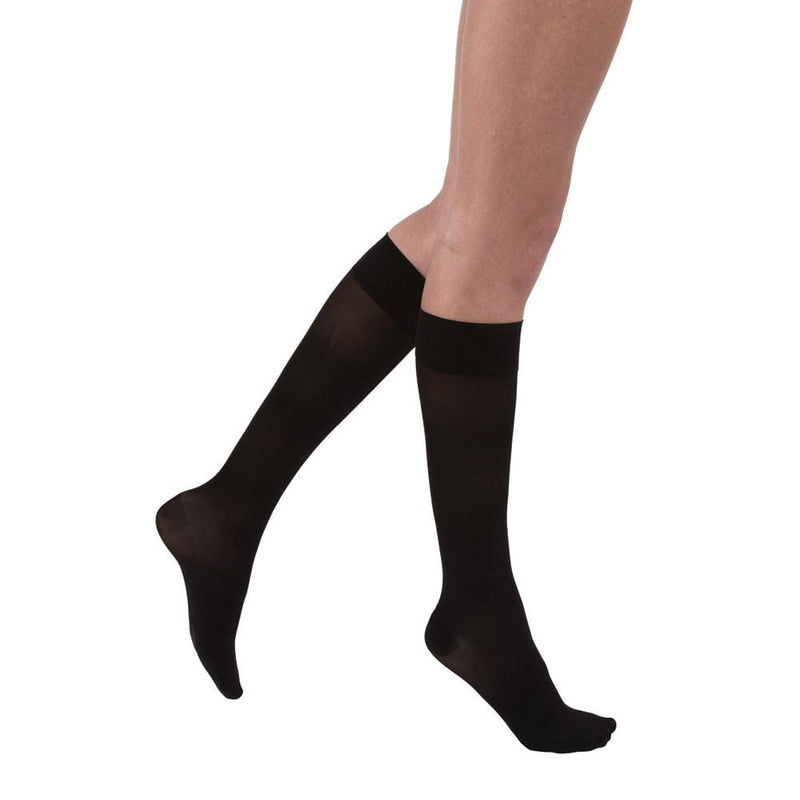 JOBST UltraSheer Womens Compression Knee High 15-20 mmHg SoftFit Band Closed Toe