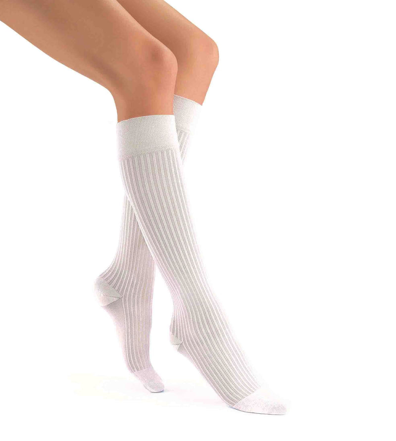 JOBST soSoft Ribbed Compression Knee High Socks 8-15 mmHg