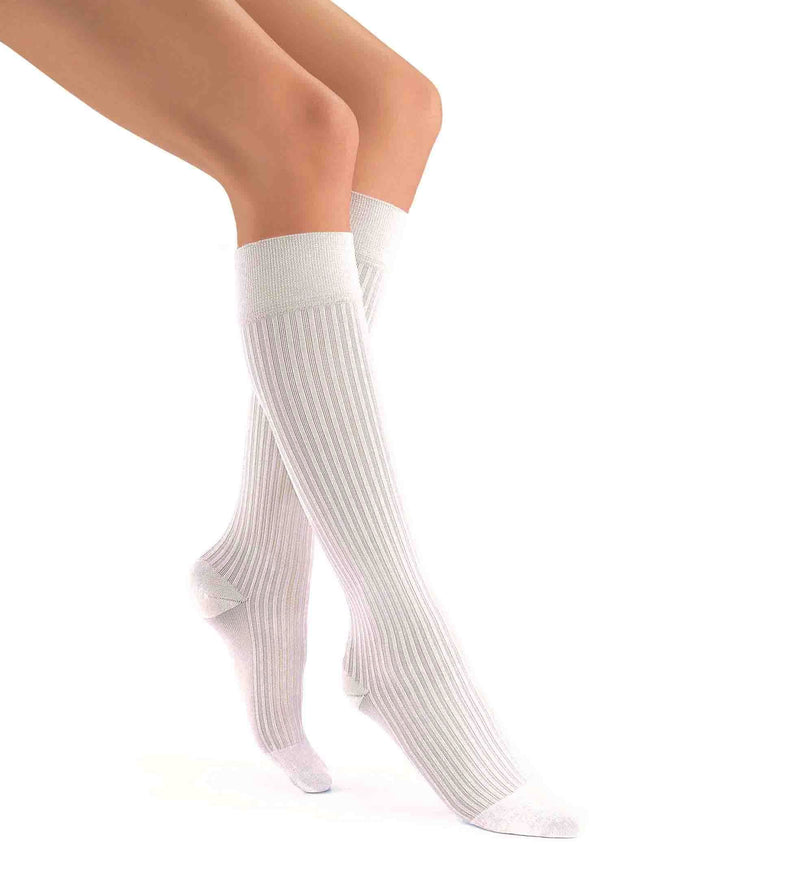 JOBST soSoft Ribbed Compression Knee High Socks 15-20 mmHg