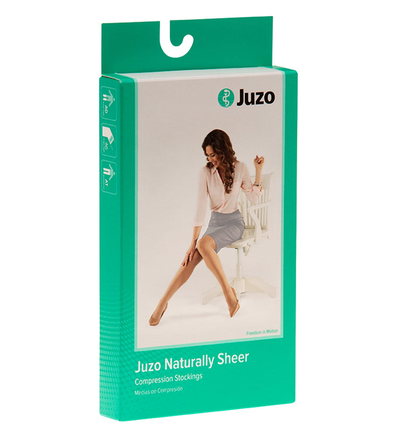 JUZO Naturally Sheer 2102 Compression Knee High 30-40 mmHg Closed Toe