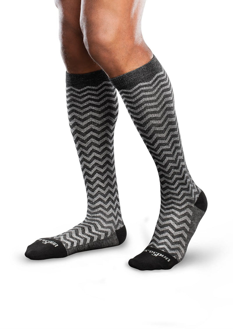 Therafirm Core-Spun Patterned Compression Knee High Socks - Trendsetter 20-30 mmHg