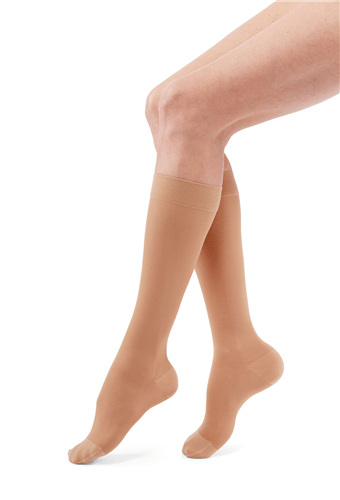 Duomed Transparent 15-20 mmHg Compression Knee High Closed Toe
