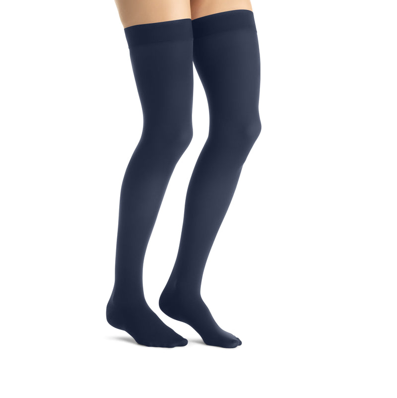 JOBST Opaque Compression Thigh High 15-20 mmHg Silicone Dot Band Closed Toe