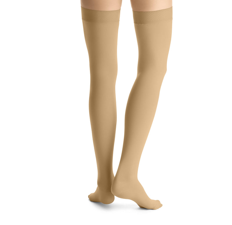 JOBST Opaque Compression Thigh High 30-40 mmHg Silicone Dot Band Closed Toe