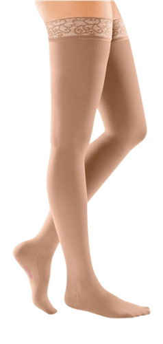 Mediven Comfort 20-30 mmHg Compression Thigh High Lace Topband Closed Toe