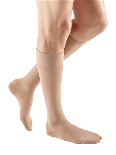 Mediven Plus 20-30 mmHg Compression Knee High Beaded Topband Closed Toe