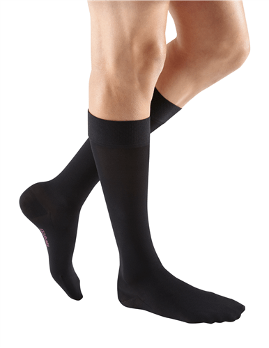 Mediven Plus 20-30 mmHg Compression Knee High Extra-Wide Calf Beaded Topband Closed Toe