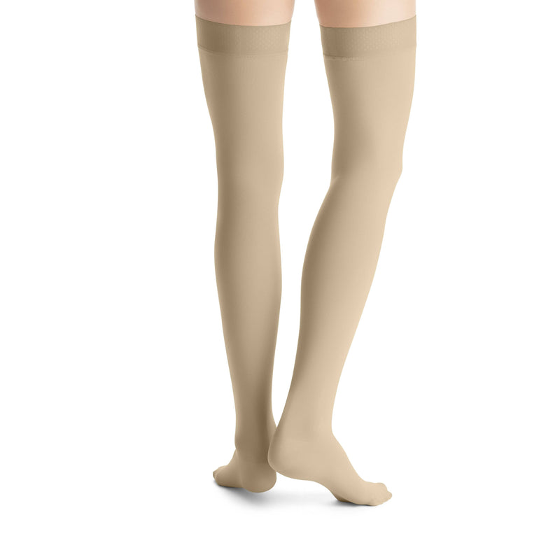 JOBST Opaque Compression Thigh High 15-20 mmHg Silicone Dot Band Closed Toe