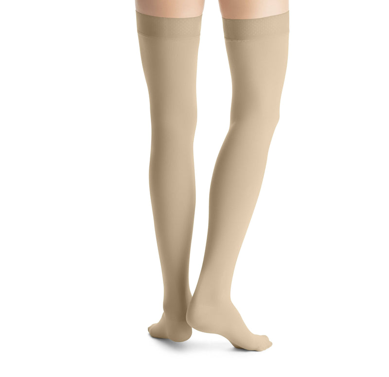 JOBST Opaque Compression Thigh High 30-40 mmHg Silicone Dot Band Closed Toe